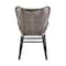 Armen Living Fanny Outdoor Patio Dining Chair in Dark Eucalyptus Wood and Truffle Rope 840254335936 - alternate 9